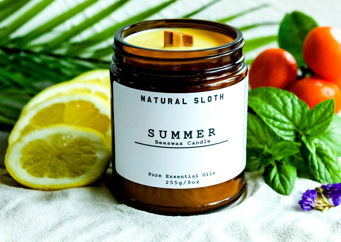 Summer Beeswax Candles with Essential Oils