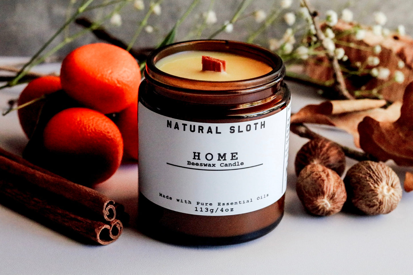 Home Beeswax Candles with Essential Oils