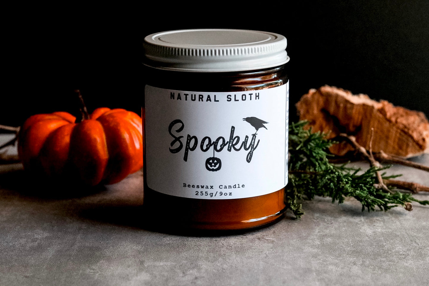 Spooky Beeswax Candles with Essential Oils