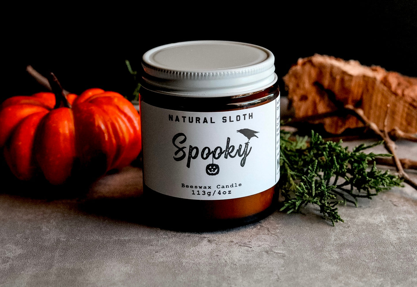 Spooky Beeswax Candles with Essential Oils