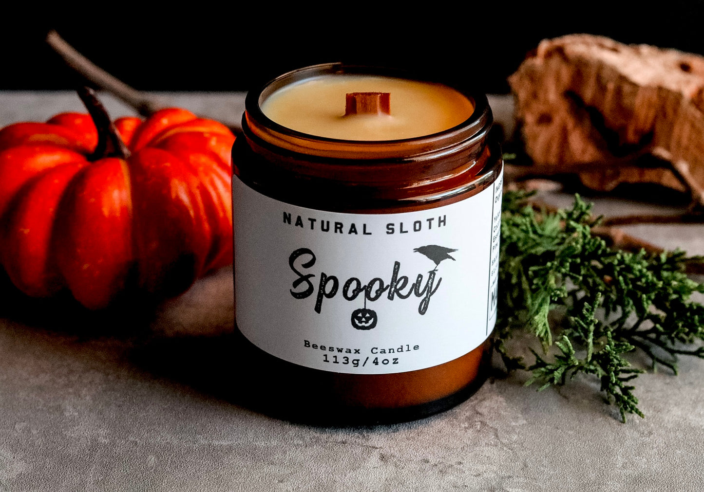 Spooky Beeswax Candles with Essential Oils