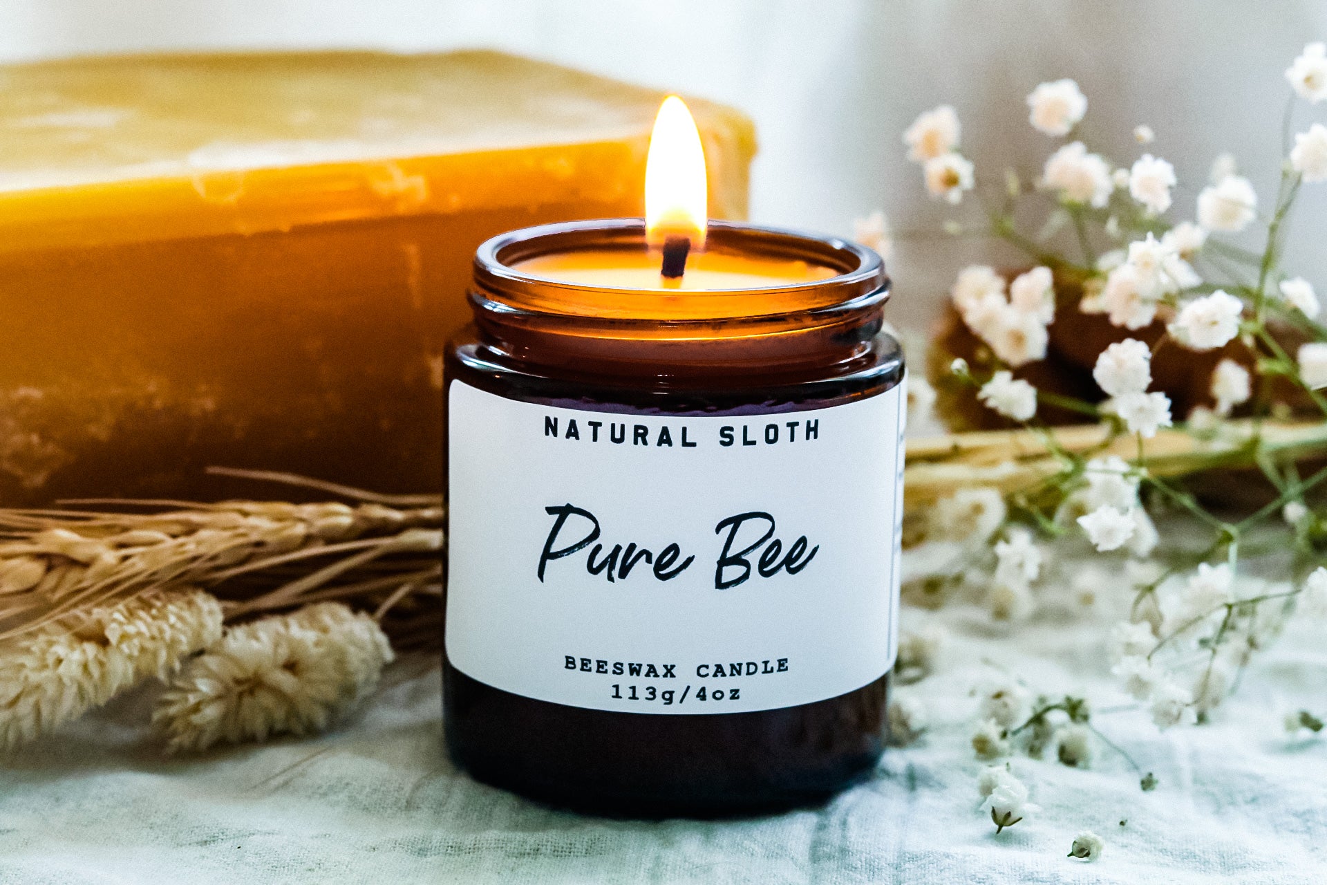Pure Bee Beeswax Candles