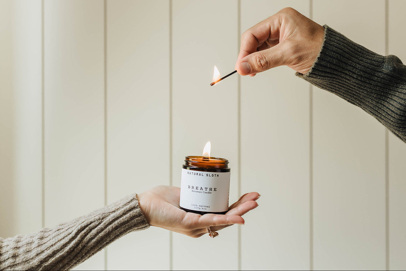 Beeswax Candles – Natural Sloth