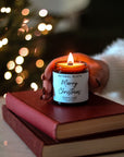 Merry Christmas Beeswax Candles