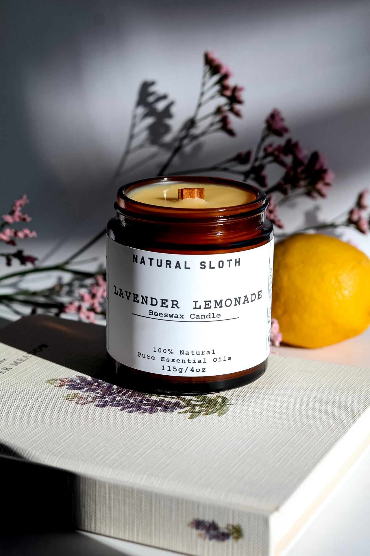 Lavender Lemonade Beeswax Candles