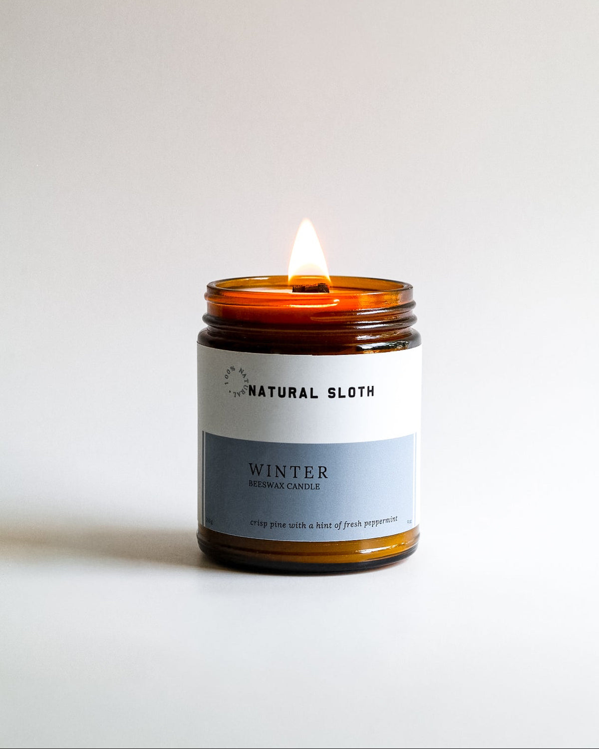 Winter Beeswax Candle
