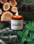 Winter Beeswax Candle
