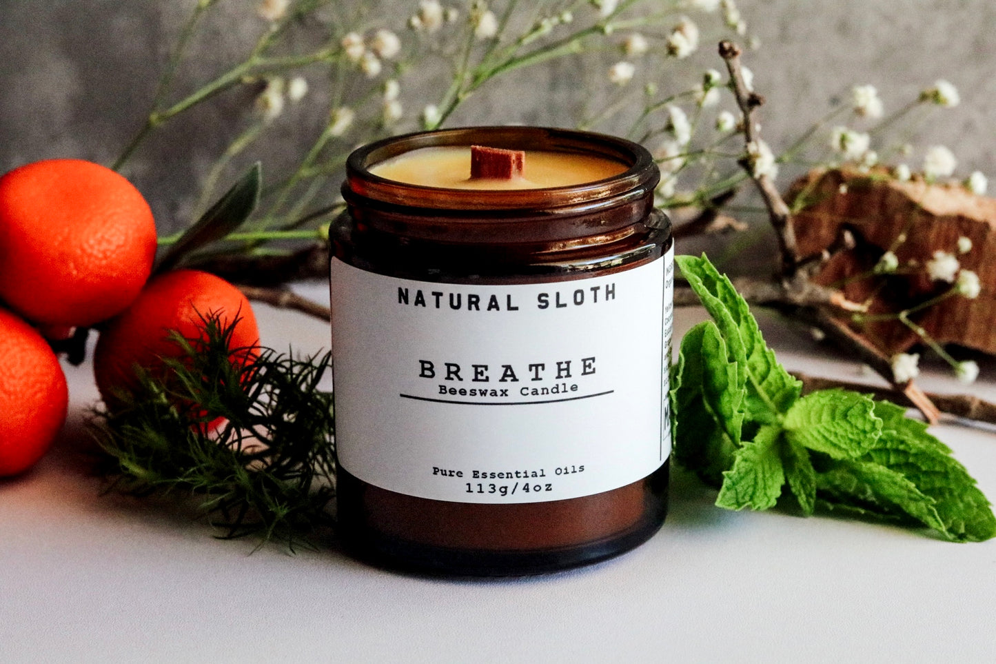 Breathe Beeswax Candles with Essential Oils