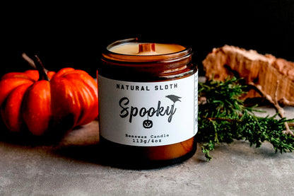 Spooky Beeswax Candles with Essential Oils