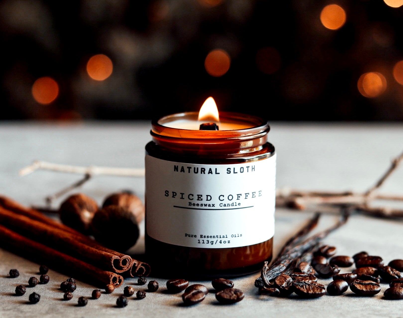 Spiced Coffee Beeswax Candles