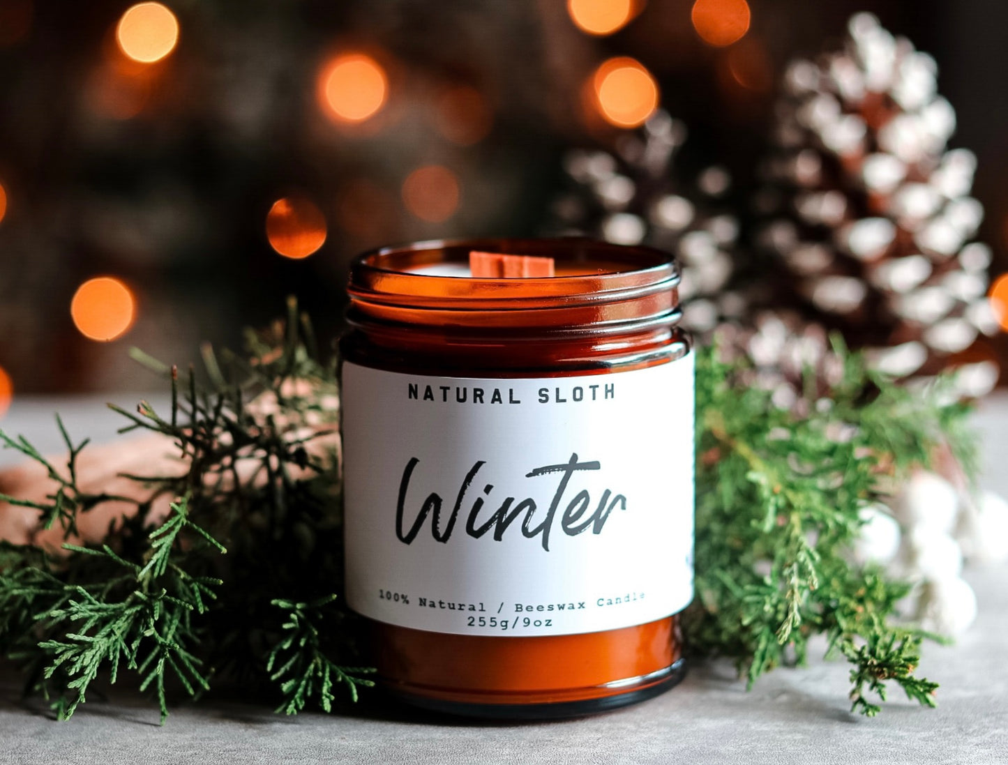 Cotton Wick Candles – Natural Sloth