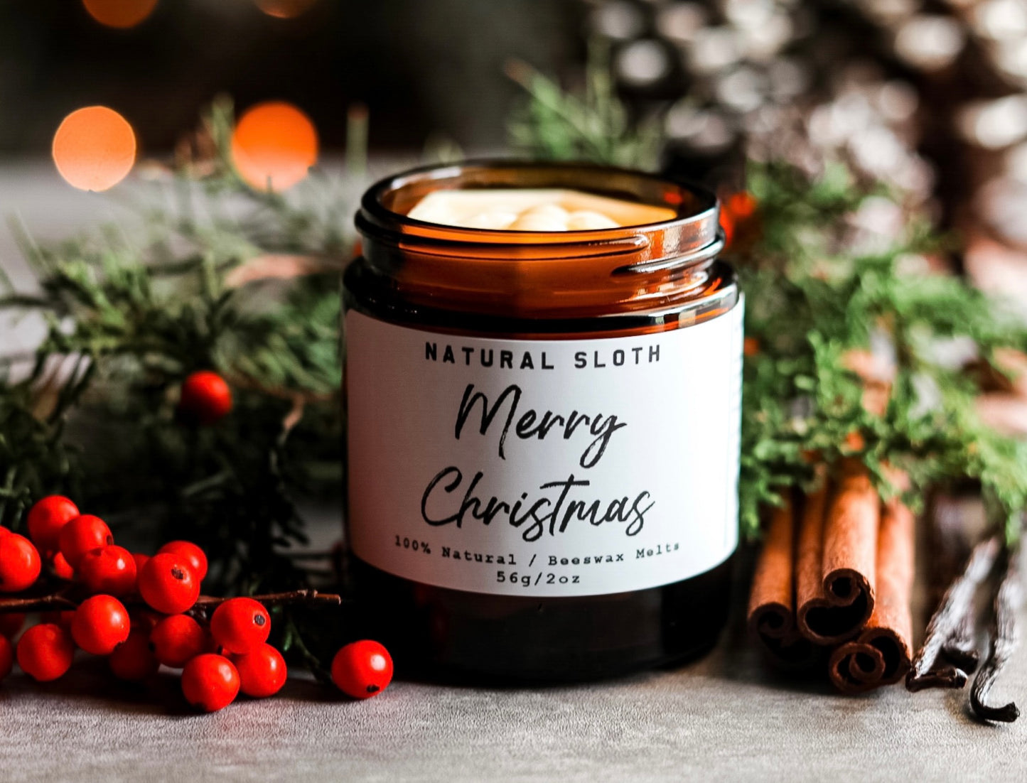 Merry Christmas Wax Melts – Natural Sloth