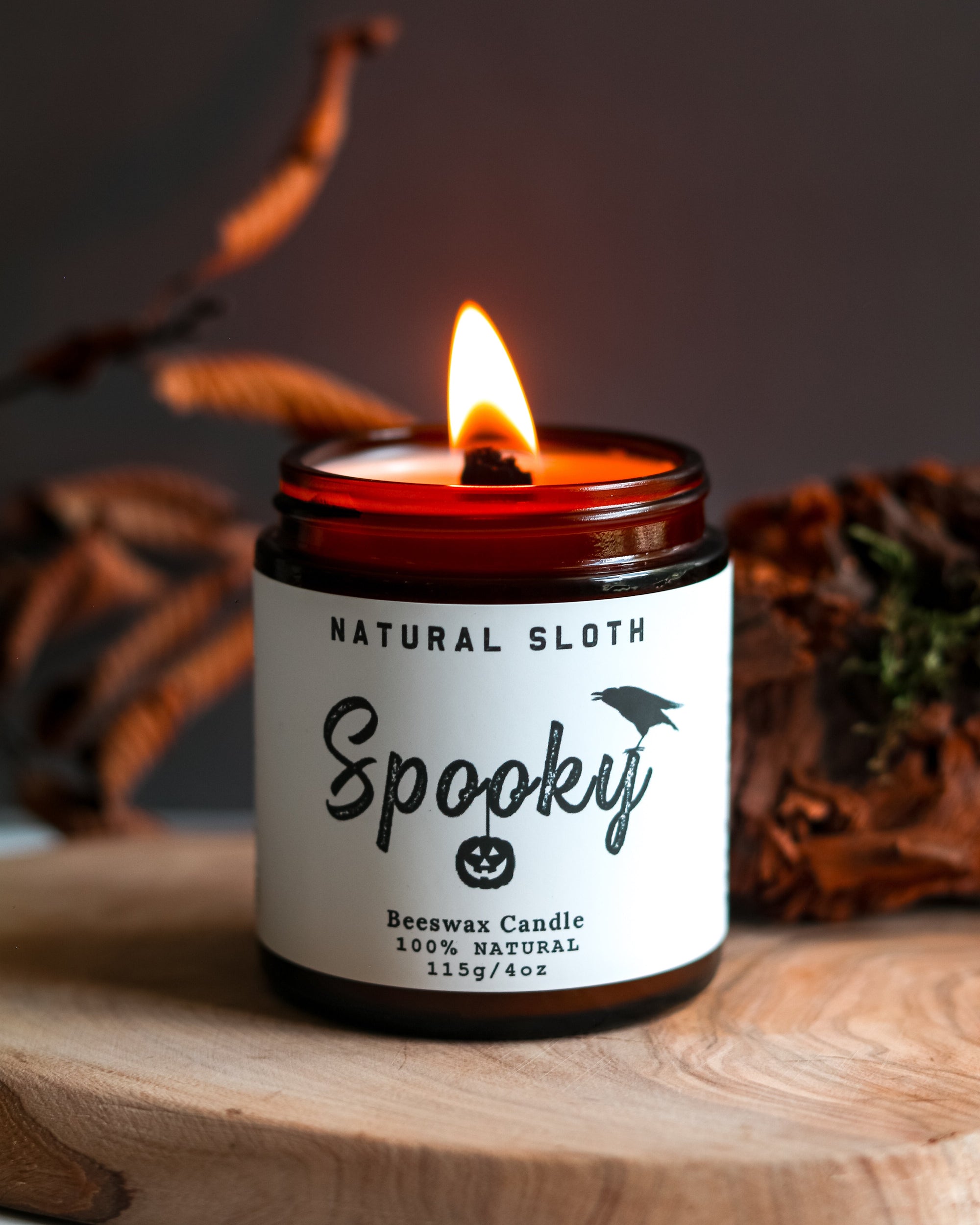 Spooky Beeswax Candles