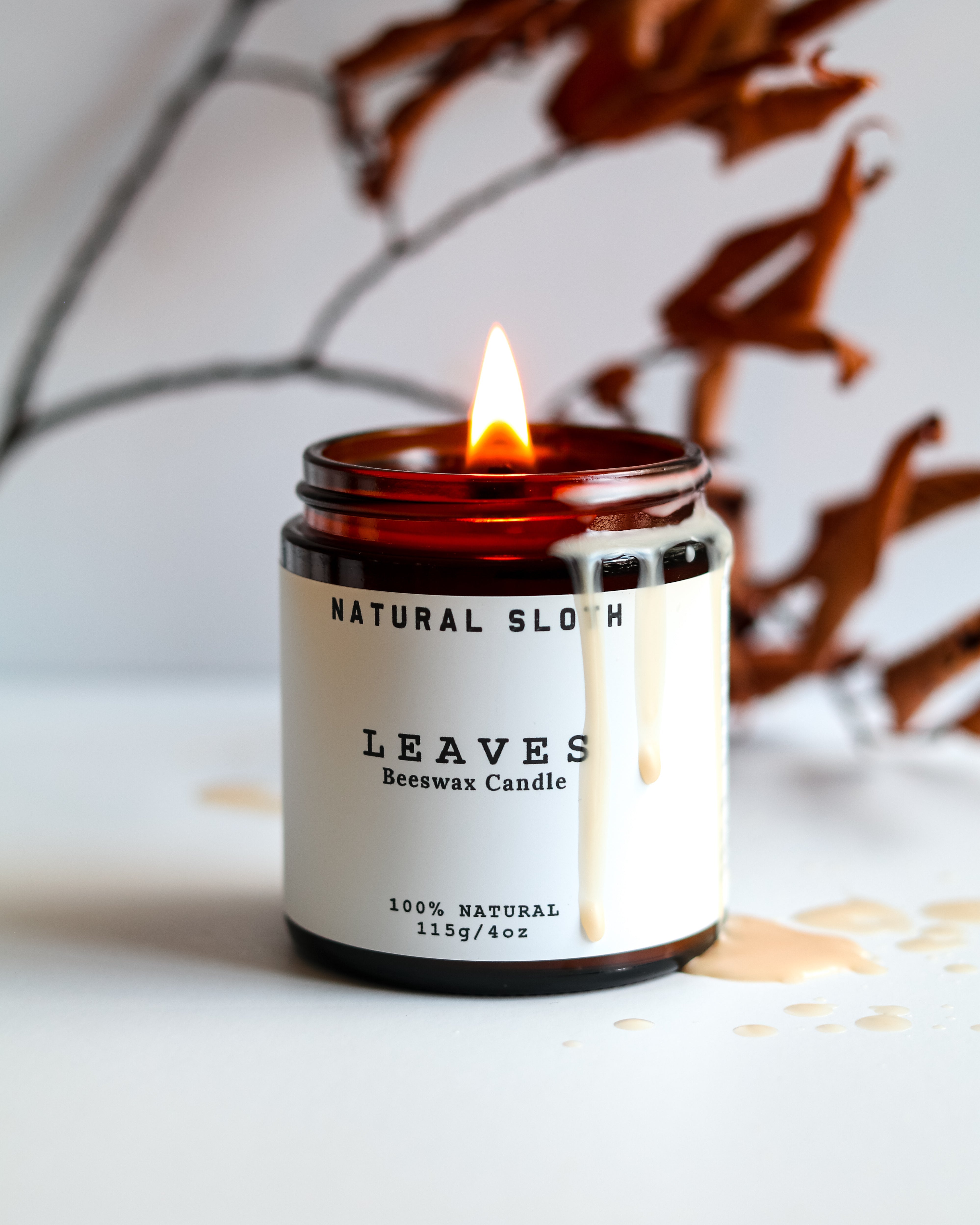 Leaves Beeswax Candles