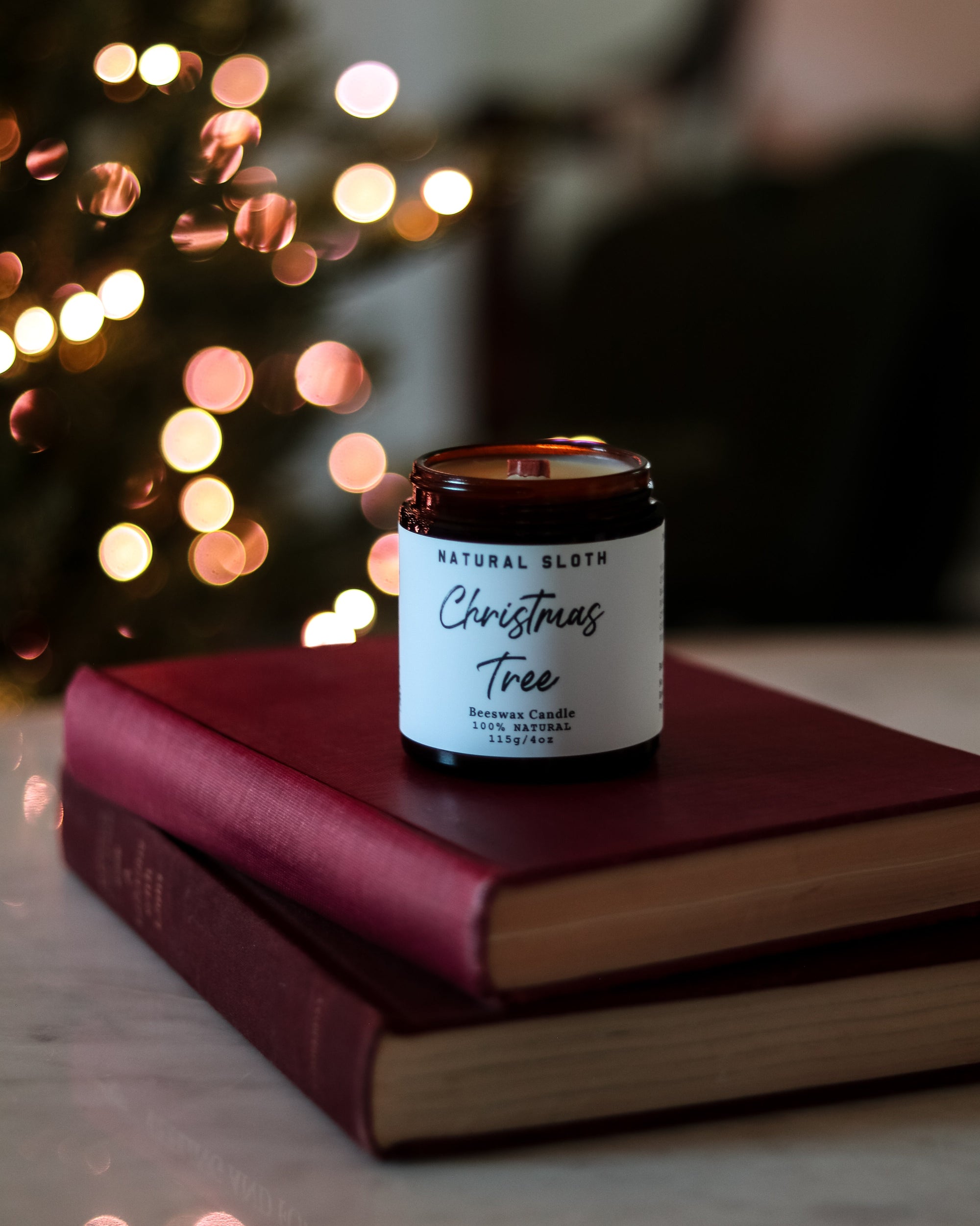 Christmas Tree Beeswax Candles