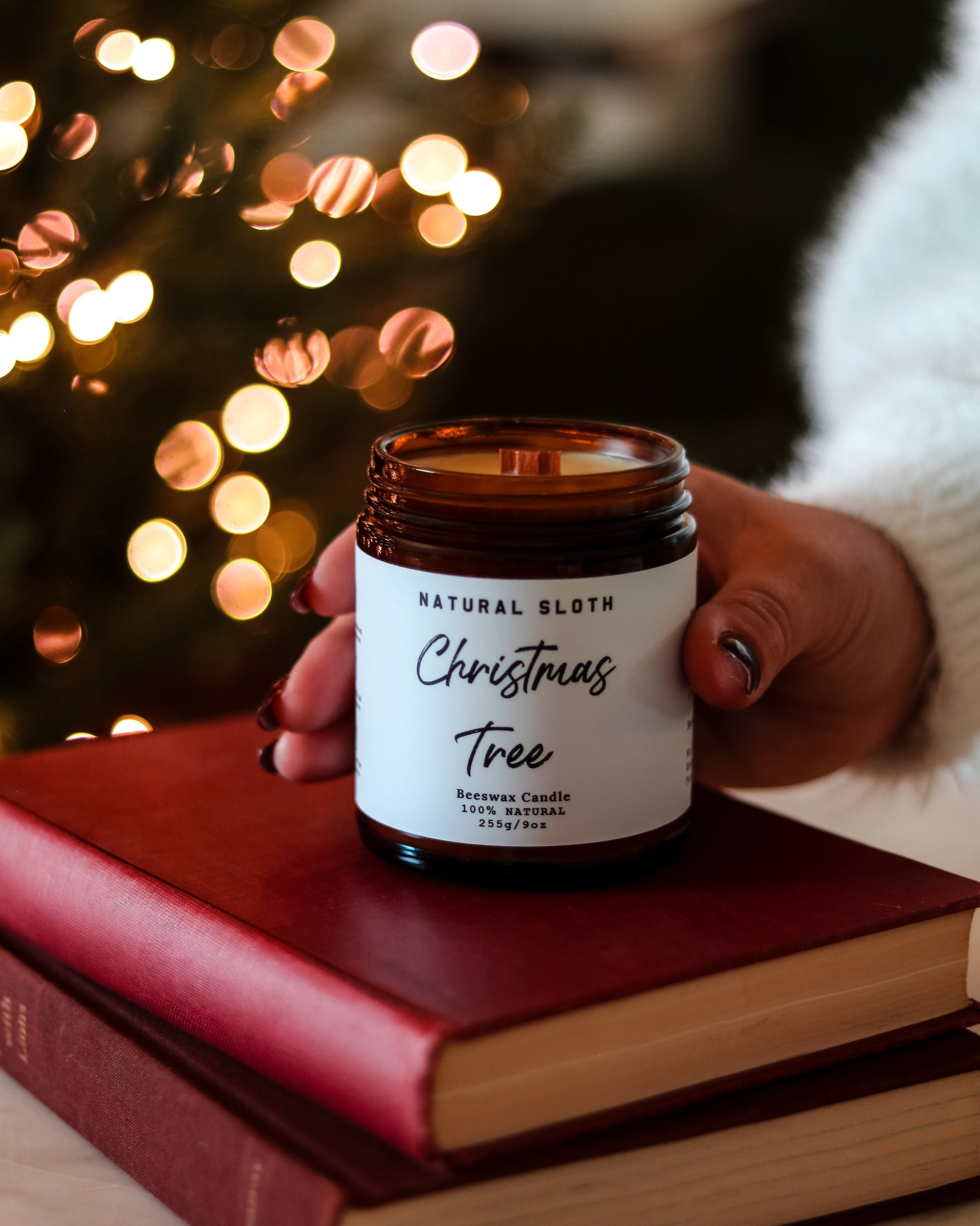 Christmas Tree Beeswax Candles