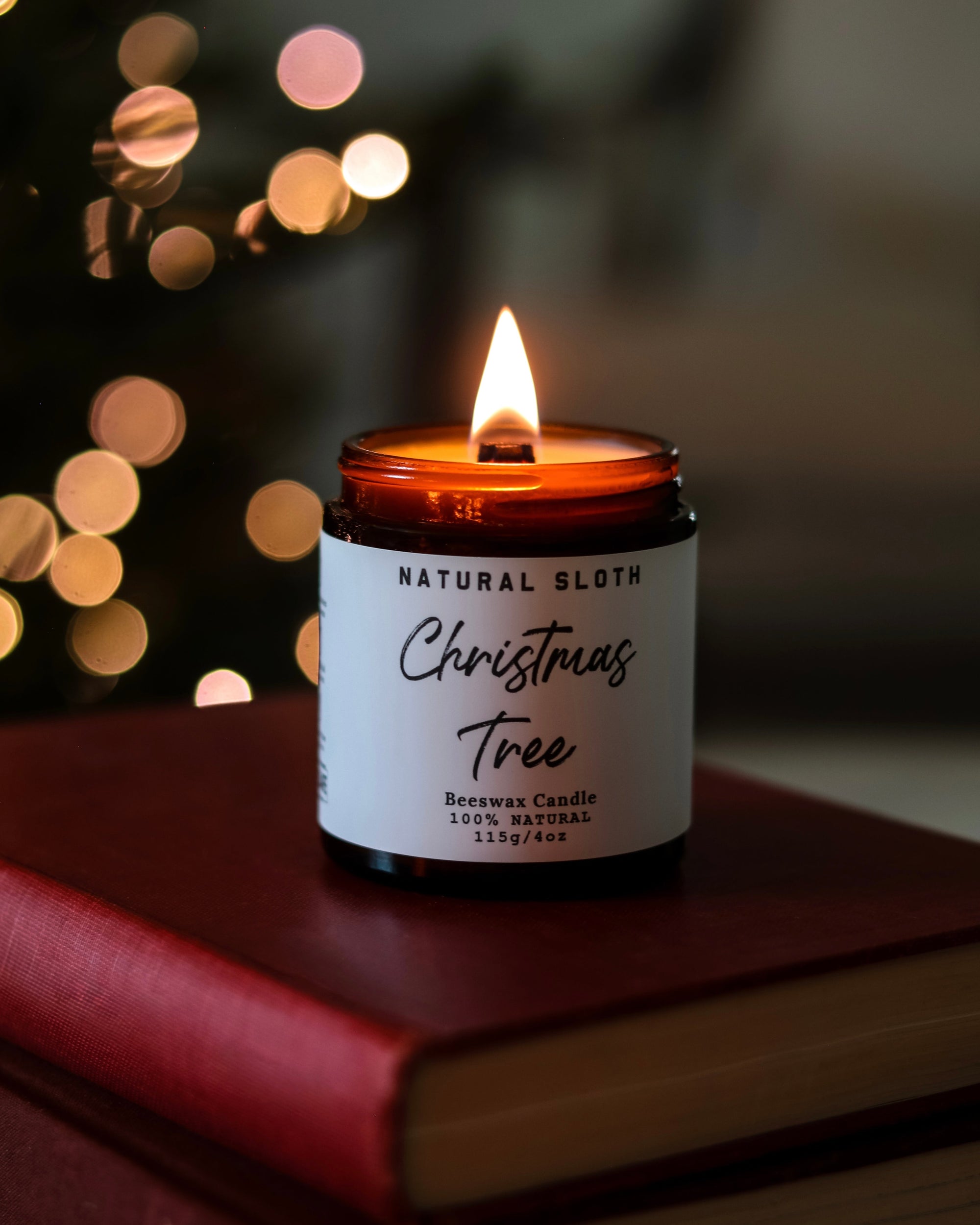 Christmas Tree Beeswax Candles