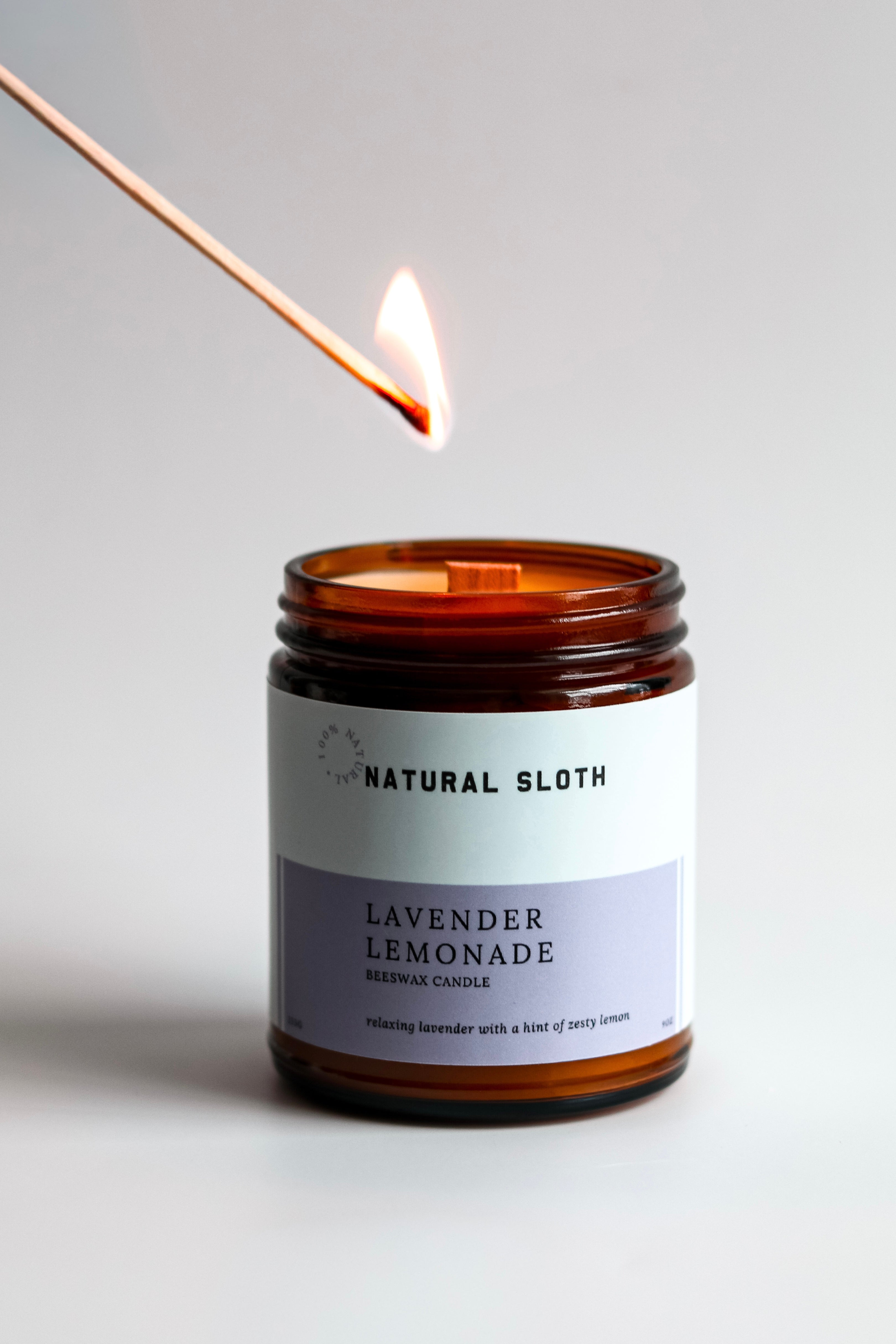 Lavender Lemonade Beeswax Candles