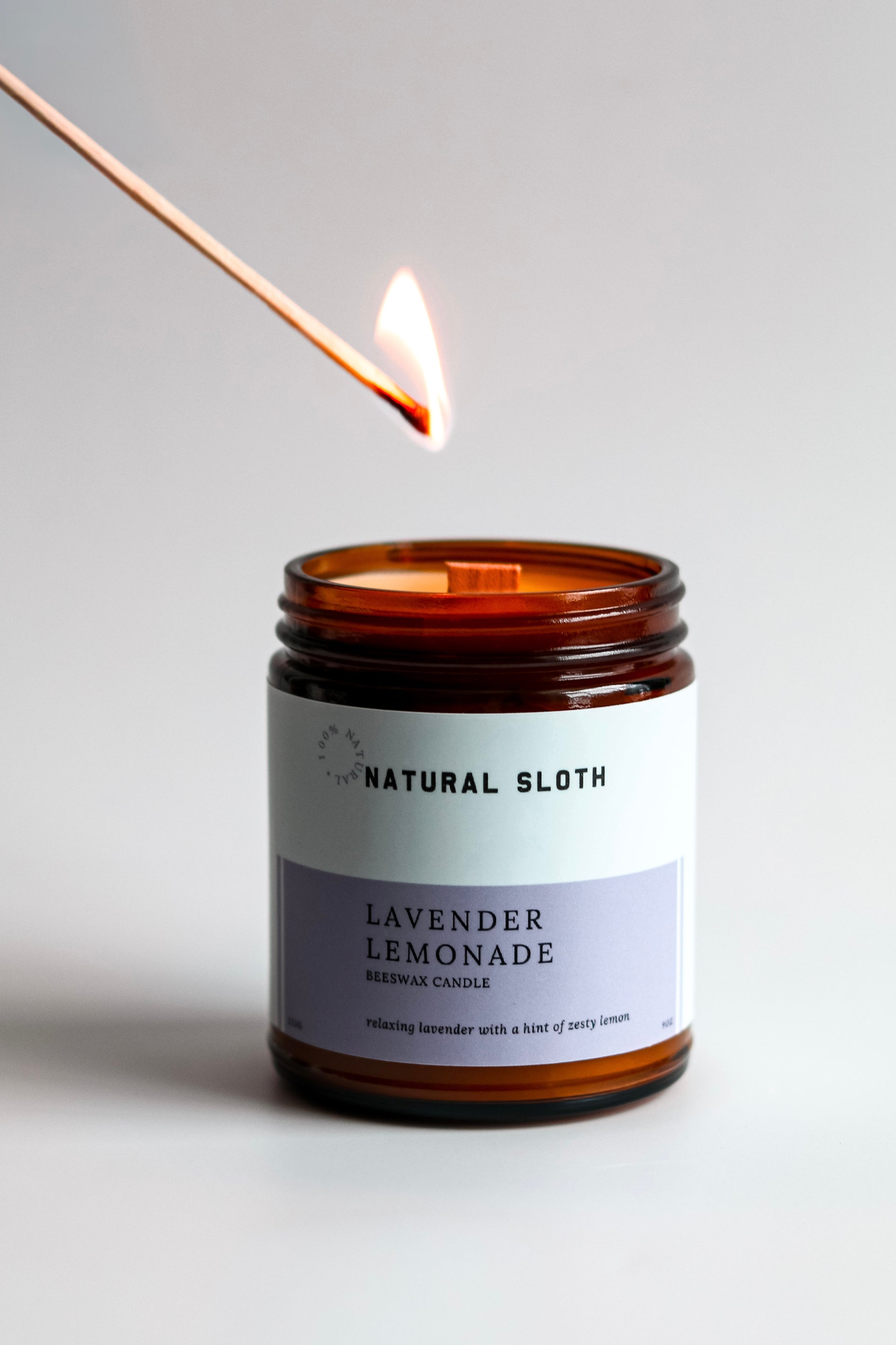 Lavender Lemonade Beeswax Candles