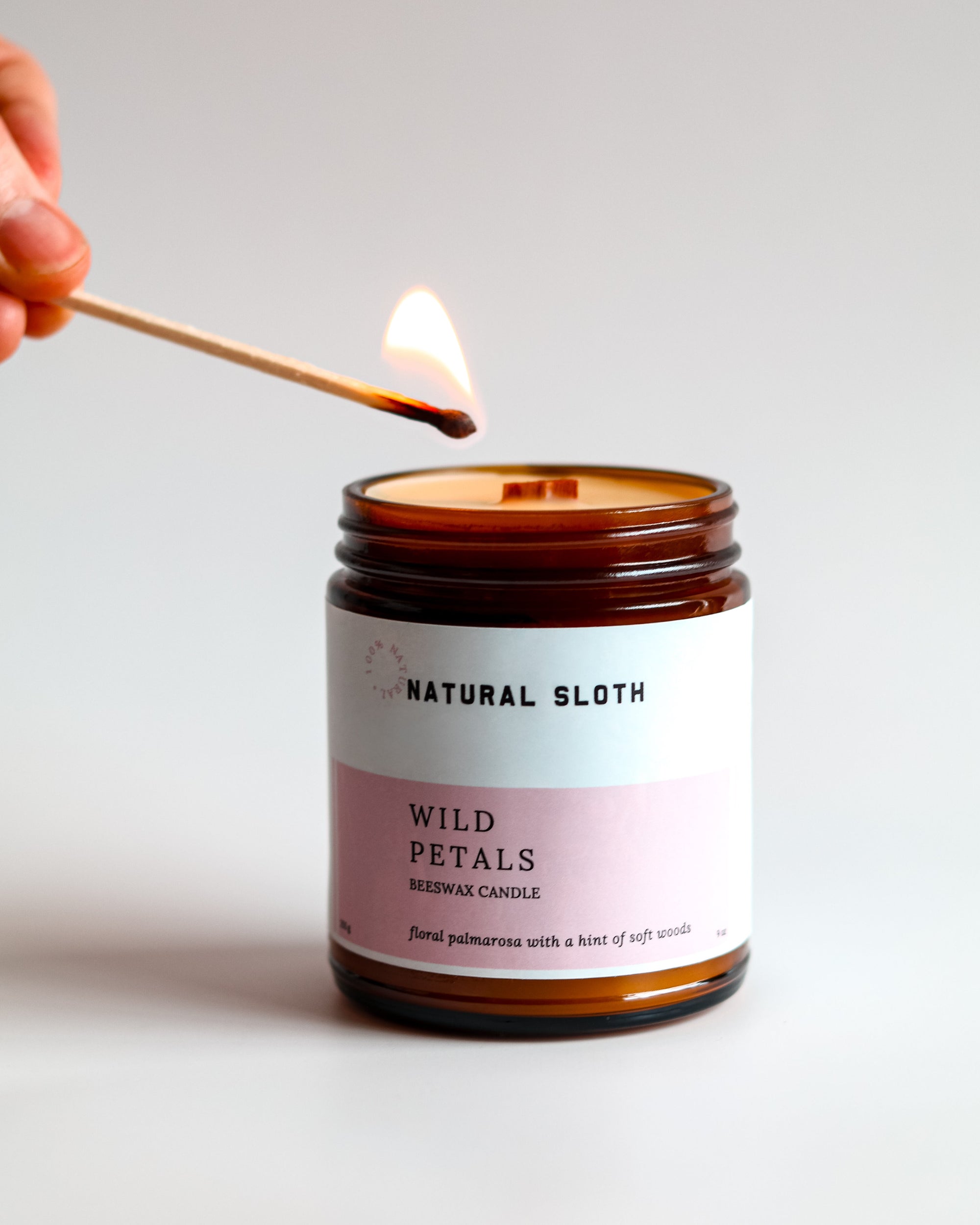 Wild Petals Beeswax Candle