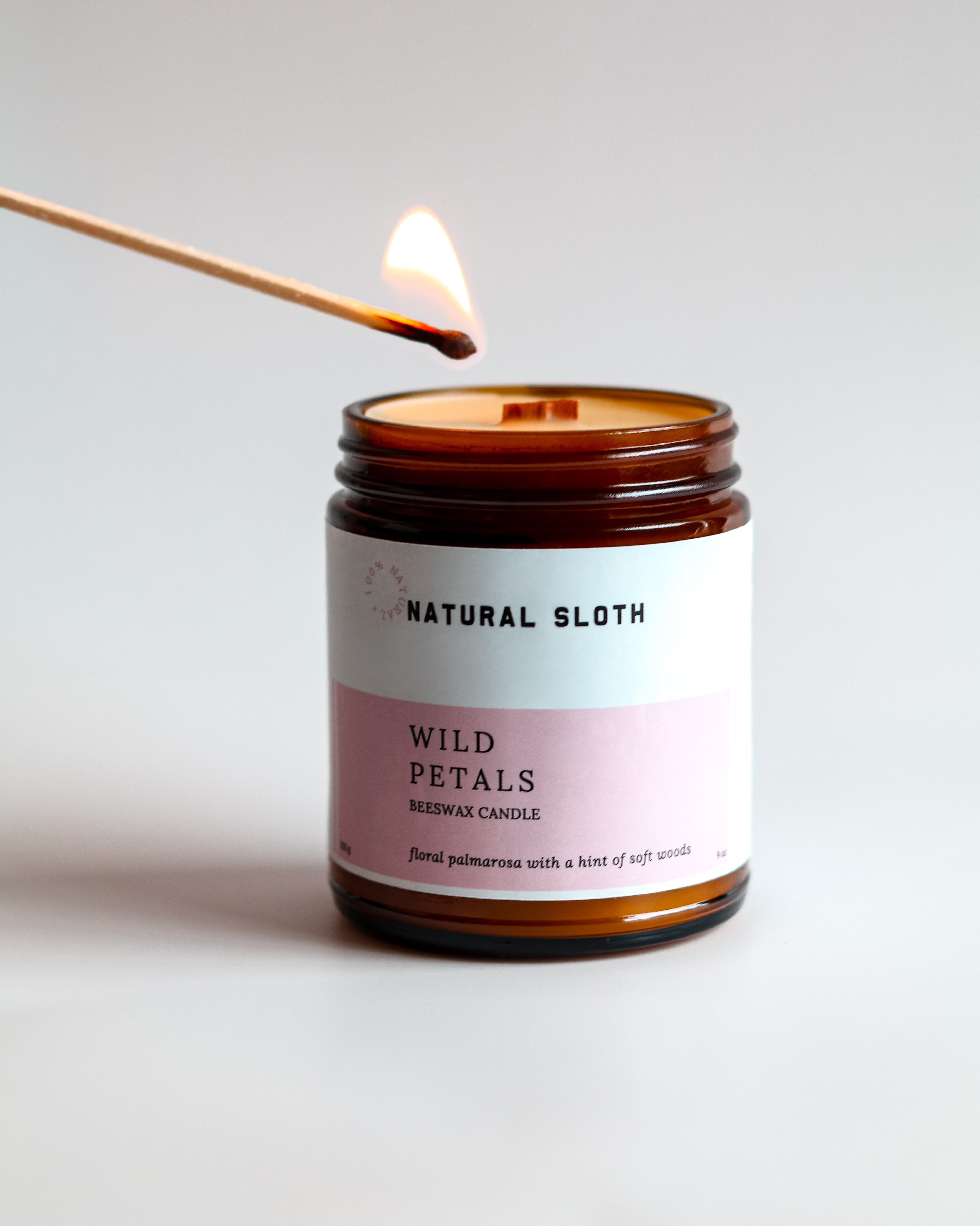 Wild Petals Beeswax Candle