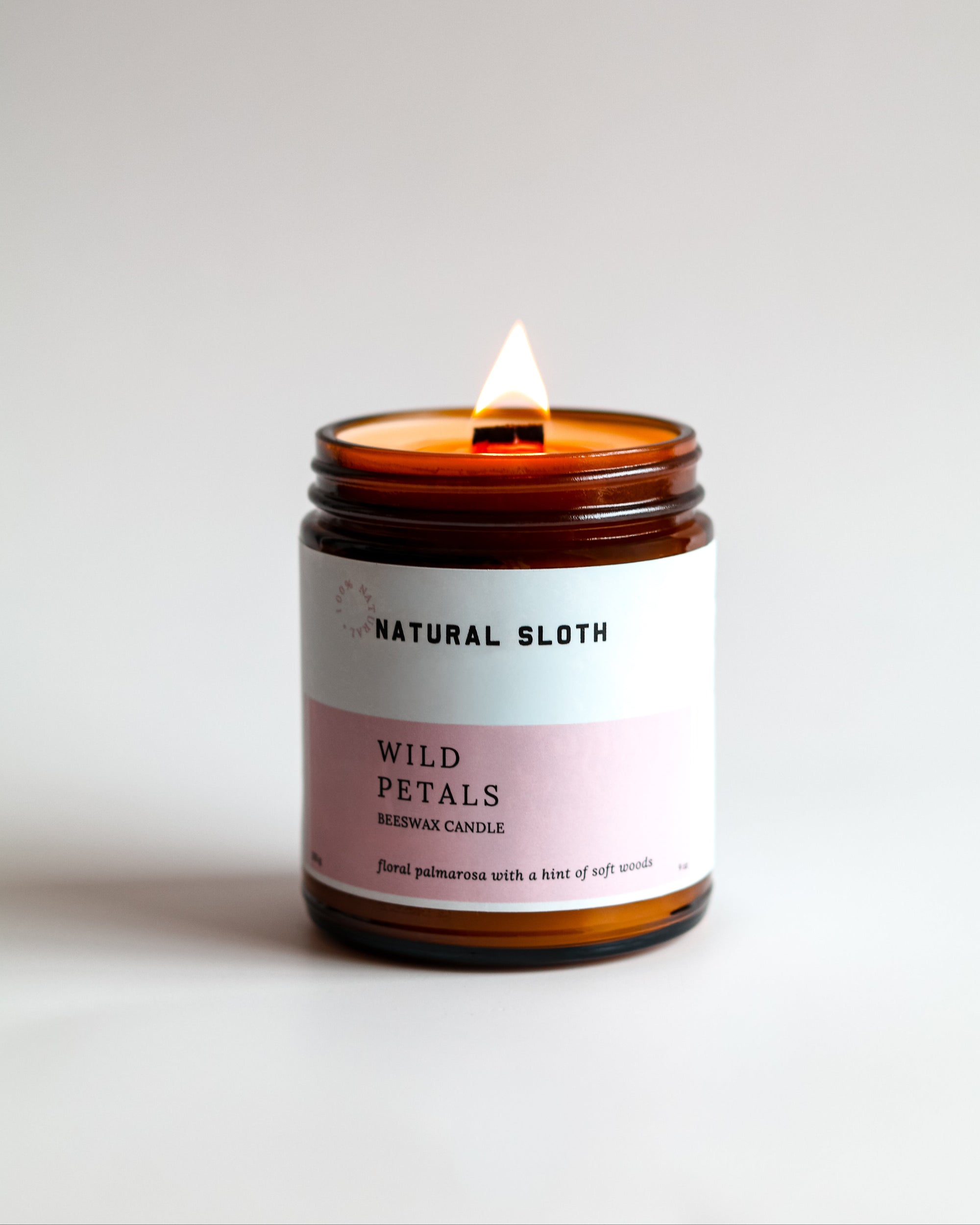 Wild Petals Beeswax Candle