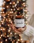 Winter Beeswax Candle