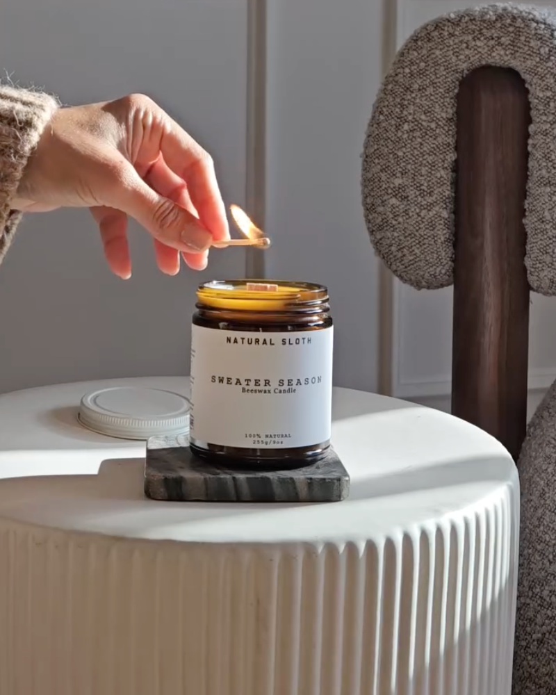 Sweater Season Beeswax Candles