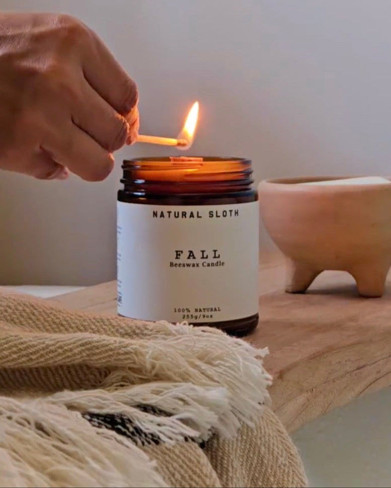 Fall Beeswax Candles